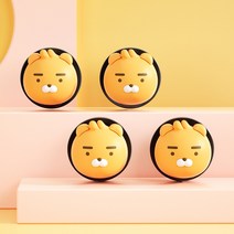 카카오프렌즈 캐릭터 카카오 차량 대시보드 장식 피규어 8종 마스크걸이 세트, 라이언 4종세트, 마스크 걸이