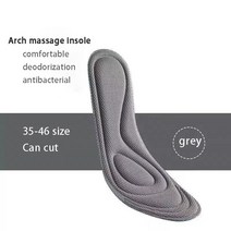 평발깔창 메모리 폼 깔창 신발 남성 여성 나노 항균 마사지 스포츠 발 정형 외과 밑창 러닝 액세서리