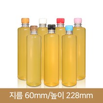 페트병 신형일자페트 500ml 28파이 (A), 밤색, 1개