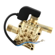 GHSHOP 220V 고압 수도 펌프 세차 세탁기 청소 기계 부속 물 절약 내구재, 9.5x8cm, 골드 블랙, 금속