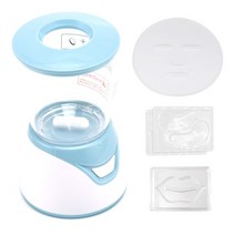 DIY 얼굴 마스크 제조 업체 전기 자동 과일 자연 야채 콜라겐 기계 보습 아름다움 치, 01 Blue Set