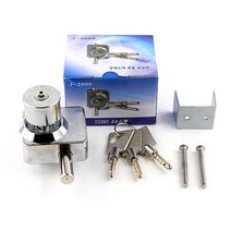 JJS J-2000 강화유리 현관문 유리문 보조키 잠금장치, JJS J-2000하부 보조키