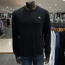 [캘빈클라인] 남성 스몰 로고 레귤러핏 맨투맨 티셔츠 J322262-BEH