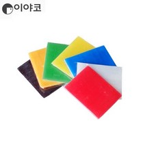 이야코 양초 컬러 점토 1장 7색, 흰색