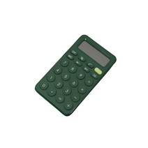 계산기 휴대용 디지털 화면 디스플레이 회계 계산기 단색 계산기, Dark Green