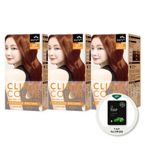 꽃을든남자 크리닉 염색약 3개 TOP 알로에 마스크팩 증정, O7 오렌지브라운 3개(패션칼라용)