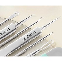 초미세 블랙헤드제거 핀셋 여드름 피지 압출 바늘 집게 핀포인트, (클래식3종세트)