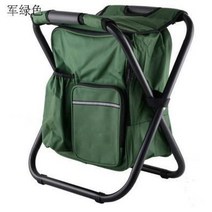 캠핑의자 강아지캠핑의자 접이식 야외 휴대용 배낭 낚시 하이킹 비치 피크닉 절연 쿨러 가방, 초록