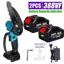 [해외]Makita 18V 배터리 용 6 인치 1200W 전기 전기 톱 휴대용 목공 전기 톱 20V 미니 전기 톱 전동 공구 EU 플러그, 협동사, 디스플레이-2개 388VF, 유럽 ​​연합