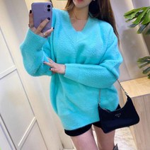 데이니크 / (5color) 남녀공용 브이넥 앙고라니트