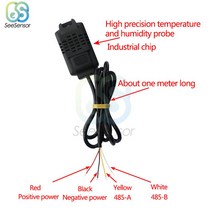 SHT20 온도 습도 센서 프로브 RS485 통신 Modbus 프로토콜 모니터 송신기