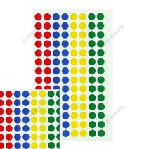 오색스티커 304-1 지름8mm 7매 다이어리꾸미기스티커 냉장고스티커 포토스티커 카페스티커 타원형스티커 예쁜스티