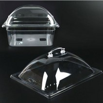 skcn 반찬 사각스텐 기 정리 뚜껑 냉장고 음식 스탠 보관 돔커버 용 3W96F7C1, 1개