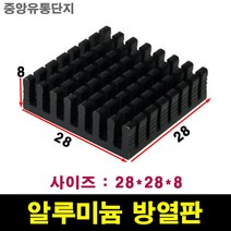 JINHA 방열판 알루미늄 방열패드 방열시트 28*28*8