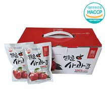 [HACCP인증] 100% 밀양 얼음골 사과즙 120ml X 25포 무방부제 무색소 무설탕 착즙, 1박스(50포), 1개