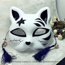 가면 아이디어 el발광 마스크 더우인동일제품 여우 남녀 아기고양이 무도회 비보잉, T18-발광타입 붉은꽃 고양이 13+포함태슬 그리고 종