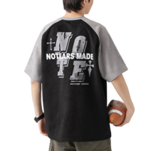 도오빠 네로온 남성 반팔 티셔츠 라운드넥 프린팅 레터링 나그랑 래글런 여름 남자반팔티 프리사이즈 의류