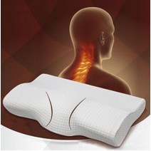 허리배게 수면무호흡증베개 빨대베개 비개개 다리올리는쿠션 허리강화운동기구 목보조기 등펴기 부드러운 정형 라텍스 마그네틱 수면무호흡베개 빨아쓰는경추베개 편백나무경추베개 다리올리는베, 하얀