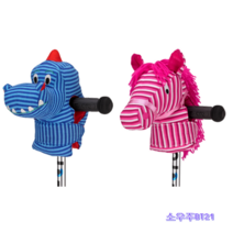 마이크로킥보드 악세사리 스쿠터 킥보드 인형 (말 공룡), 홀스 핑크