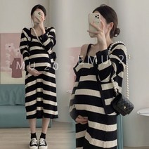 단가라 봄 여름 가을 임산부 원피스 가디건 세트 빅 사이즈 만삭 임부복 주수 박시은 임신 키작녀 하객룩 조리원 맘 수유 신도시 홍현희 출근룩 오피스 태교