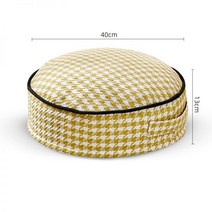 팔각소반 해주반 나주반 개다리소반 꽃 102933, 핸드백-황록색(대경 40-두께 13)