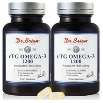 닥터브라이언 rTG오메가3 1200 216.3g, 180정, 8개