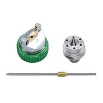 에어 스프레이 건 페인트 페인트 도구 HVLP 중력 피드 스프레이 건 1.4/1.7/2.0mm 노즐 키트 스프레이 어, 02 Single nozzle 1.7mm