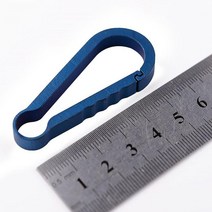 EDC 미니 티타늄 키 체인 배낭 버클 내구성 크리 에이 티브로드 서클 작은 25kg 대형 디자인, 02 Blue L
