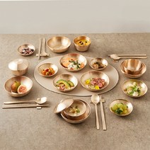 방짜유기4인반상기 최상급의 놋쇠 일상 속의 식탁을 품격있게