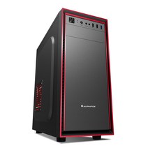PC 케이스 컴퓨터 본체 조립 후판재 사무소 가정용 데스크톱 박스 ATX 대판 U3 롱텀에볼루션, 05.현무흑 무광선풍기 3개, 01.공식 표준 분배
