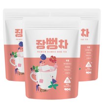 장뻥차 20티백 히비스커스 푸룬 캐러웨이 레몬밤 스테비아 디카페인 가벼운 차 티, 2g, 60개입