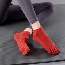 맨발걷기양말 어싱 실리콘 양말 전문 다섯 발가락 요가 빗질 코튼 미끄럼 방지 초보자 미드 튜브 댄스 플로어 통기성 스포츠 피트니스 여성