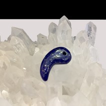 천연원석 라피스라줄리 관상용 곡옥 h13 w25mm