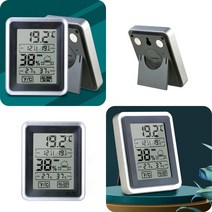 마트498 터치스크린 스마트 온습도계 정확한 목욕탕 탁상용 어린이집용품 온도모니터링 겨울 사우나 습도측정 미