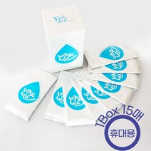 (1+1)바우닉스 클렌징물티슈(15매X1팩)화학성분 없어 민감한 피부에 좋은 물티슈형 클렌징