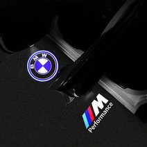 TKB BMW 로고 LED 도어라이트 3D유리가공 G30 F10, BMW로고 2개 1세트