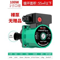 가정용 220v 소형 보일러 저소음 난방 순환 펌프, 100W1인치 네이키드 펌프