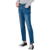 30대 40대 남자 스트릿 빅사이즈 슬림핏 중청 데님 팬츠 청바지 데일리룩