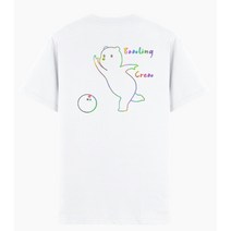 볼링티셔츠 홀로그램 귀여운 곰볼러 볼링크루 기능성 메쉬 면티 락볼링장 팀복 단체복