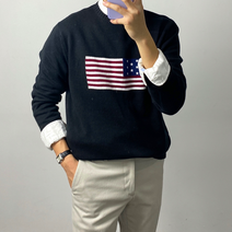 USA 성조기 니트 커플 남녀공용