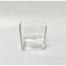 정사각 캔들 유리용기(중) 240ml