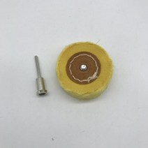 연마 도구 50mm T 스타일 연마 버핑 휠 그라인딩 헤드 천 Dremel 브러시 로타리 도구 액세서리 생크, 02 YELLOW