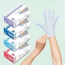 케어라인 니트릴장갑 200매 라텍스장갑 100매 일회용장갑 대용량 알러지방지 위생장갑, 특대(XL), 200개