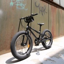 랭글러 블랙20 도쿄나인 어린이자전거 두발 자전거타는 저학년부터, 보조가방 구매여부:블랙