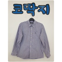 남03940 코오롱스포츠정품 포켓 체크 긴팔 남방 셔츠 아웃도어 중고구제 코딱지구제