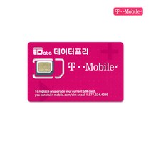 Tmobile 미국 유심 테더링 핫스팟 가능 6일부터~60일까지 날짜별 선택가능, 티모바일 14일, 1개