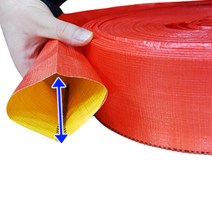 국산 농업용비닐호스 논밭용마대호스 5인치 1롤 70M 물이송 고압