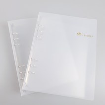 플러스샵 6공 다이어리 바인더 A5 반투명 PP, 5개
