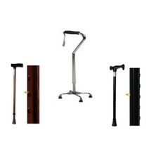 고급 보행보조 높이조절 고급손잡이 사발지팡이, 2단지팡이 보행보조용품