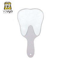 1 치아 모양 거울 귀여운 한국 식 화장 경 병원 진료소 치과 선물 6 가지 색상, 하 얀 거울 1 개
